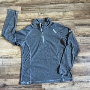 Regatta Great Outdoors Striped Ladies 1/4 Zip Pullover Jacket Us S/6 Uk 10 Eu 36